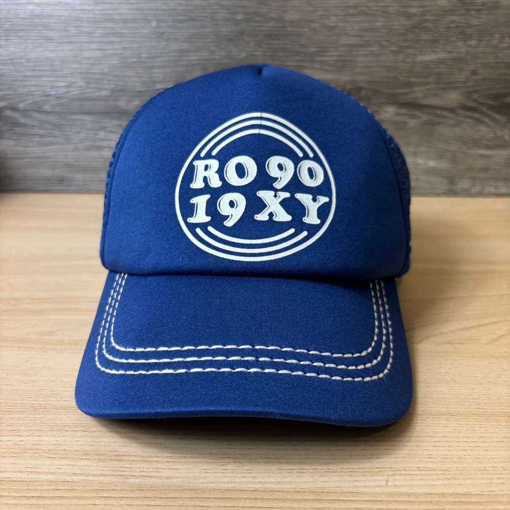 Roxy Hat‎ Cap Snap Back Youth Blue Trucker Surf Surfing Outdoors